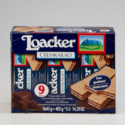 [업체별도배송]웨하스 크림카카오(45g/9개/로아커)