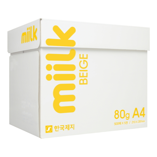 미색복사용지A4(80g/밀크/500매*5권/박스)