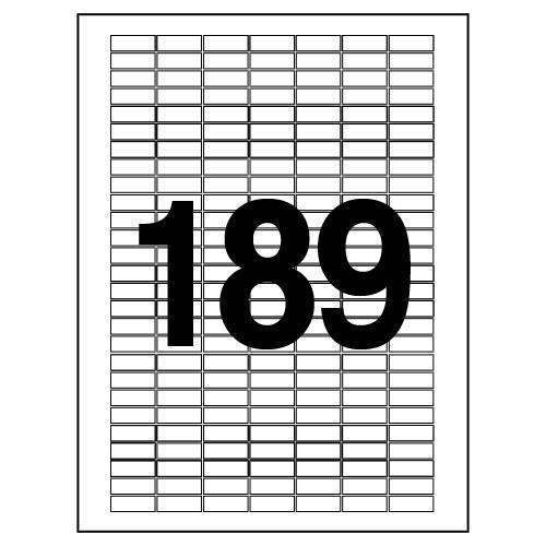 [240500]분류표기용 라벨(LQ-3189/20매/189칸/폼텍)