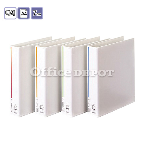 [업체별도배송]※ 투명합지D링바인더(B549A-7/7cm/백색)